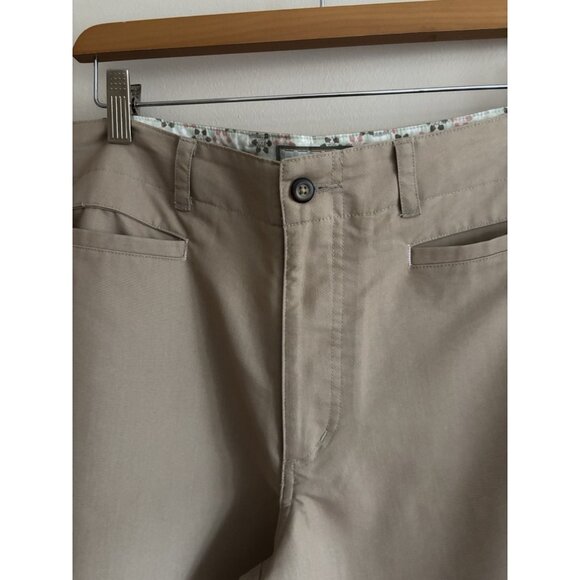 Horny Toad Casual Chino Pants 14 High Rise Beige Flat Front Wide Leg Y2k Outdoor - Picture 3 of 12